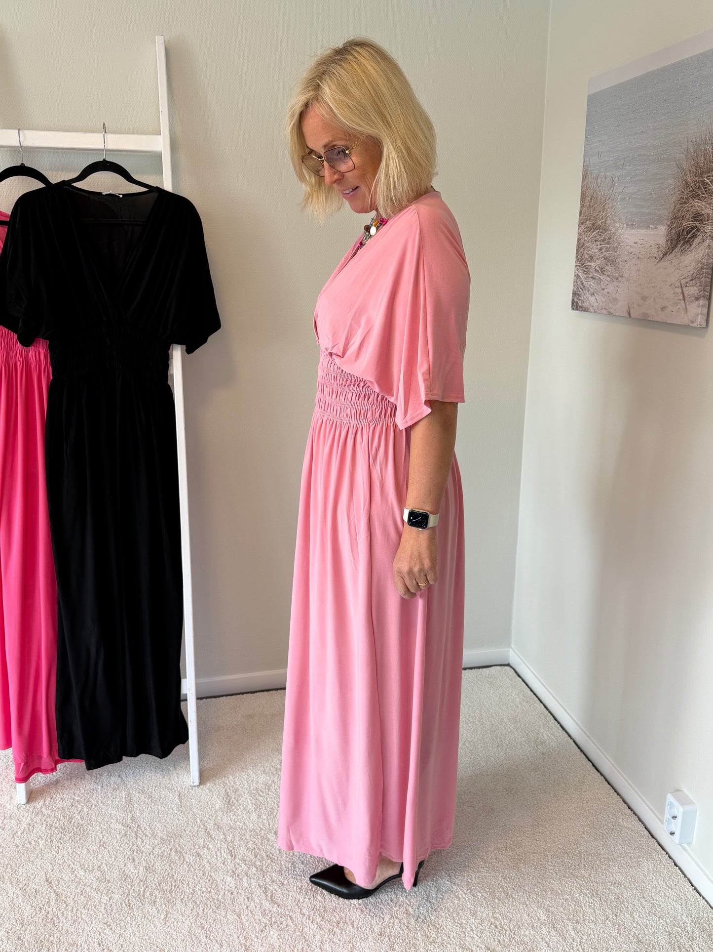Klänning Lång Pink (Pink)