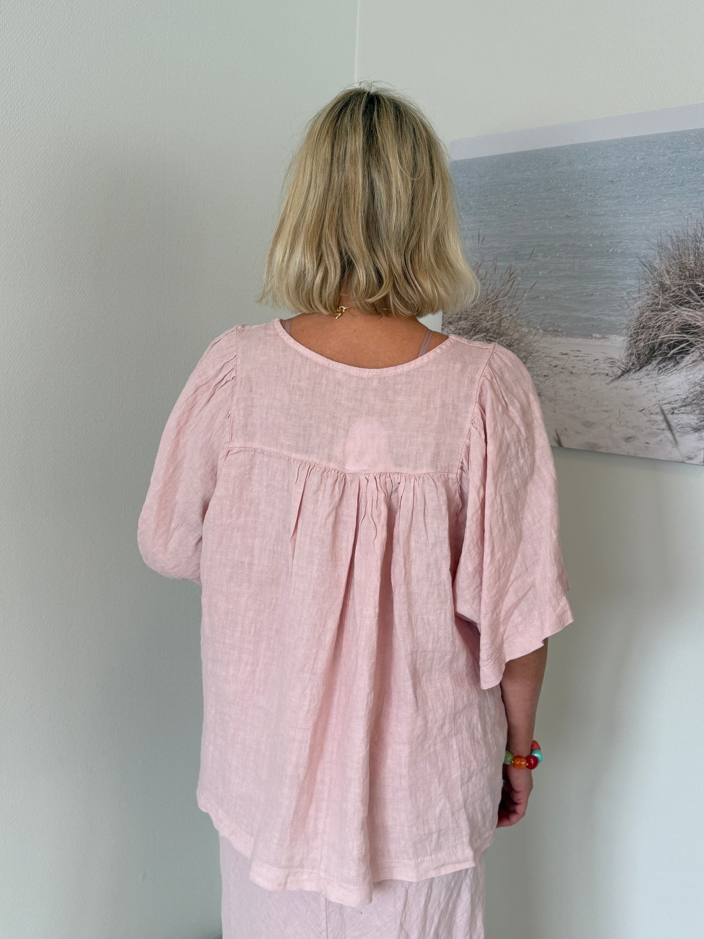 Linnetopp Med V-Ringning (Rosa)