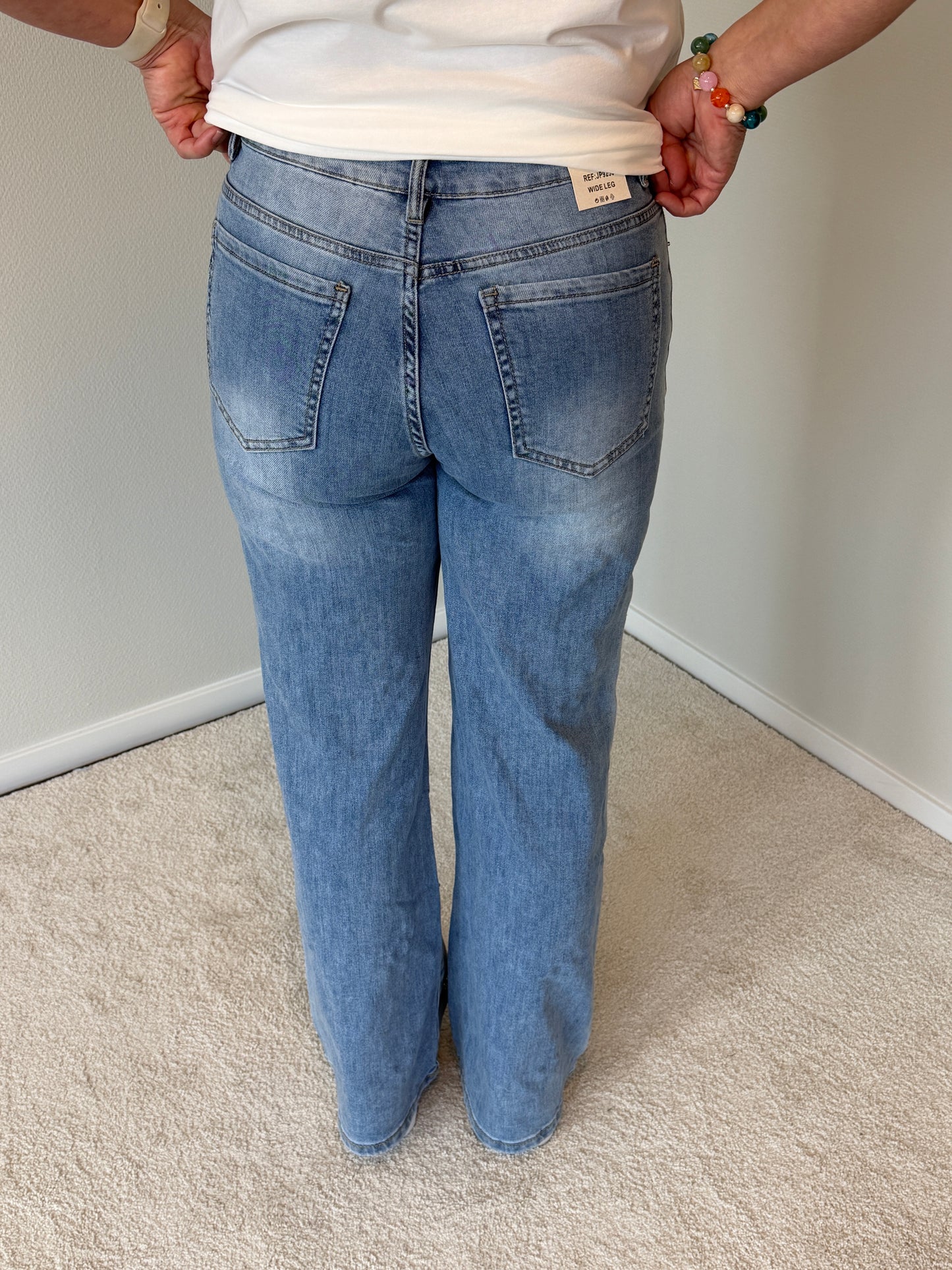 Jeans Med Pärlor (Blå)