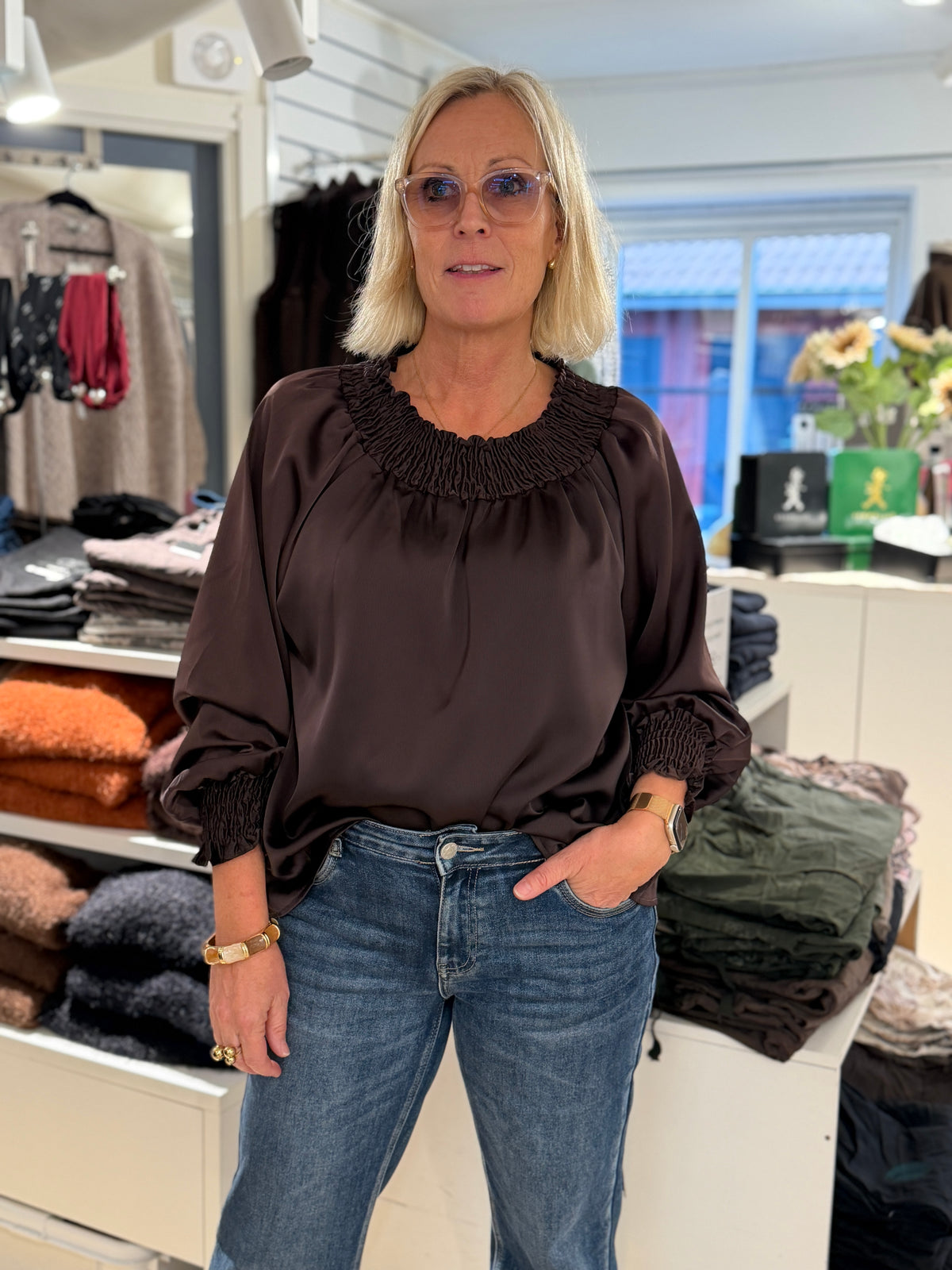 Mdcverona Blouse (Coffee)