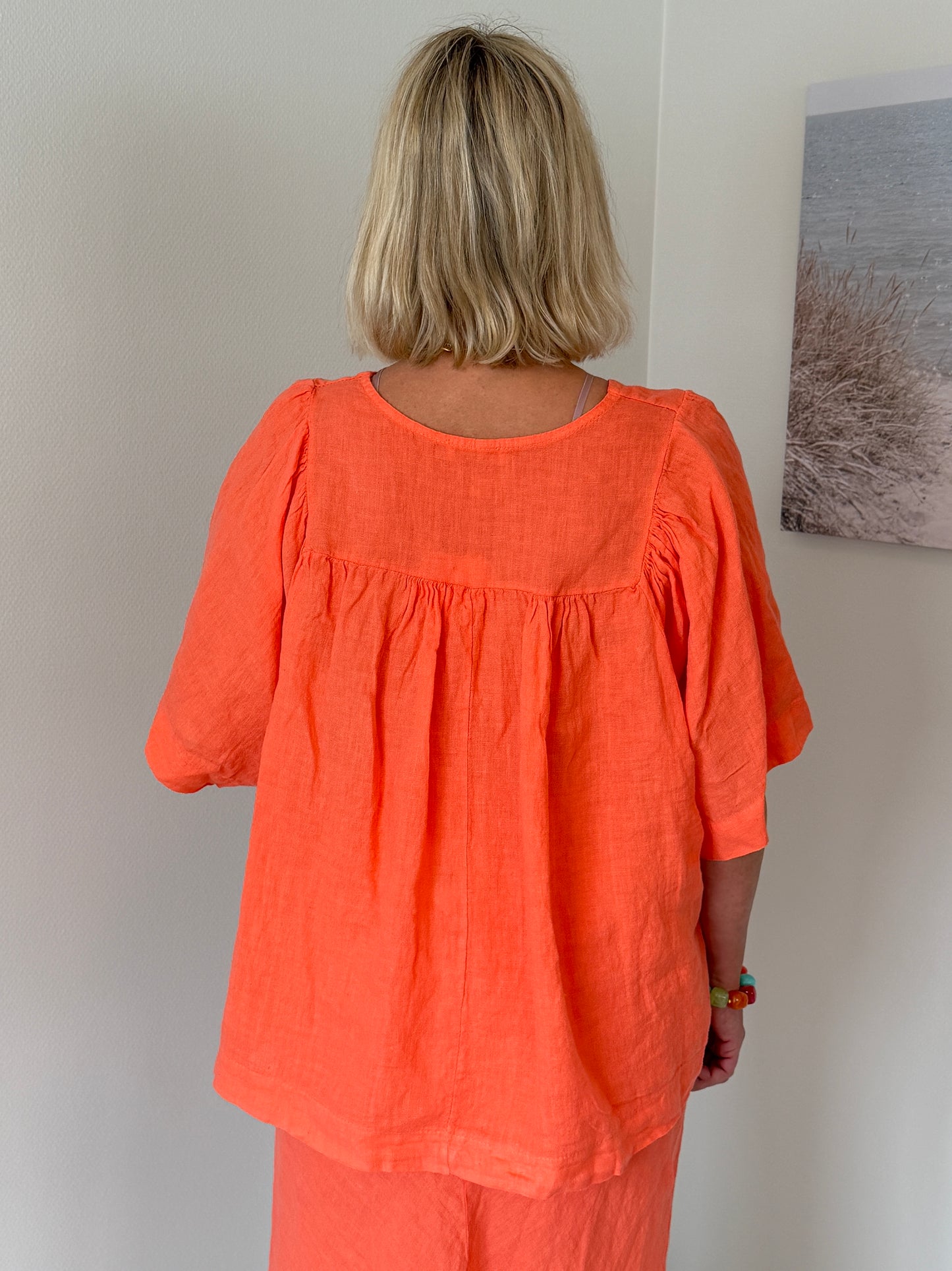 Linnetopp Med V-Ringning (Orange)