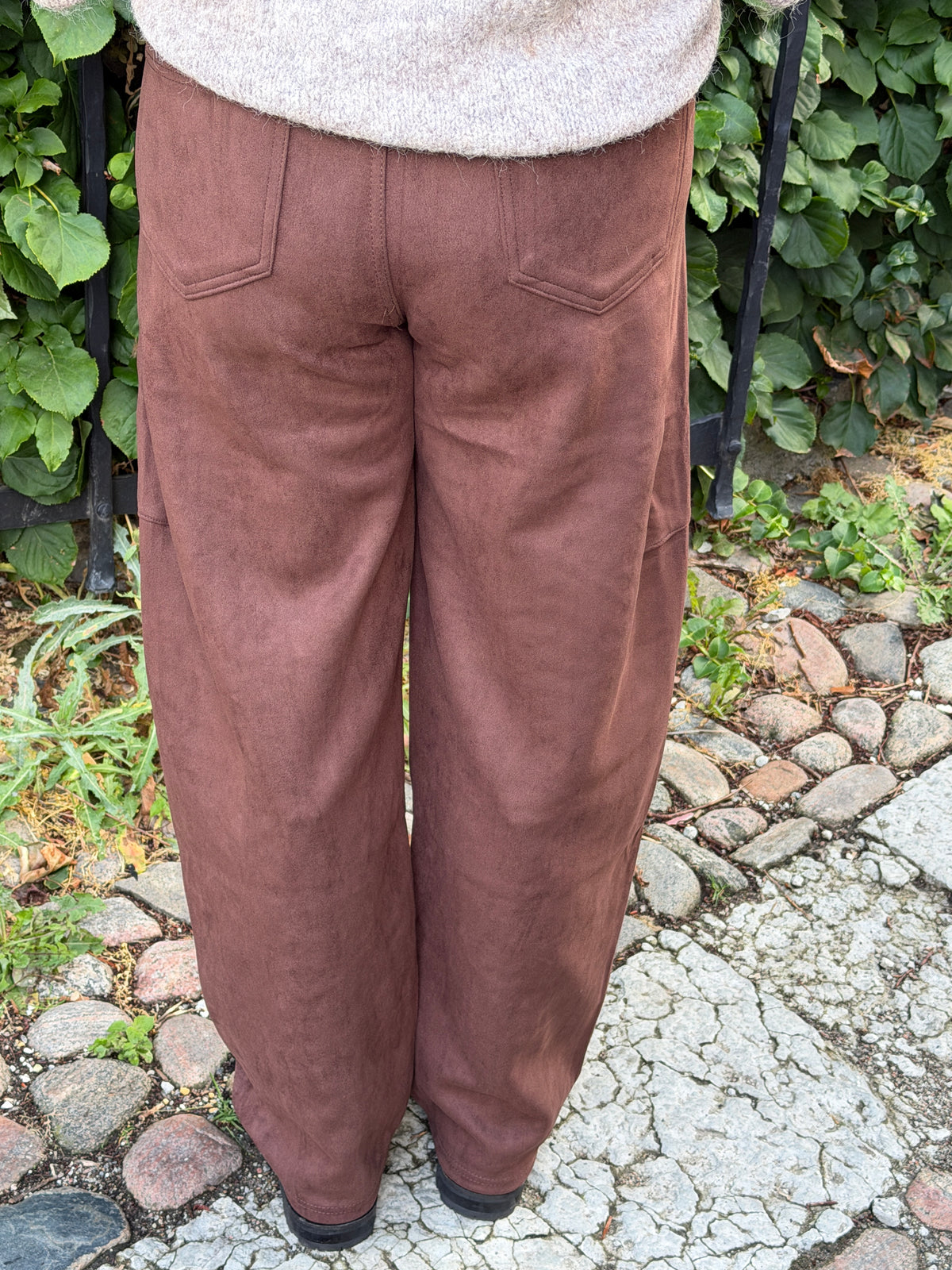 Moccabyxor Med Nitar (Brun)