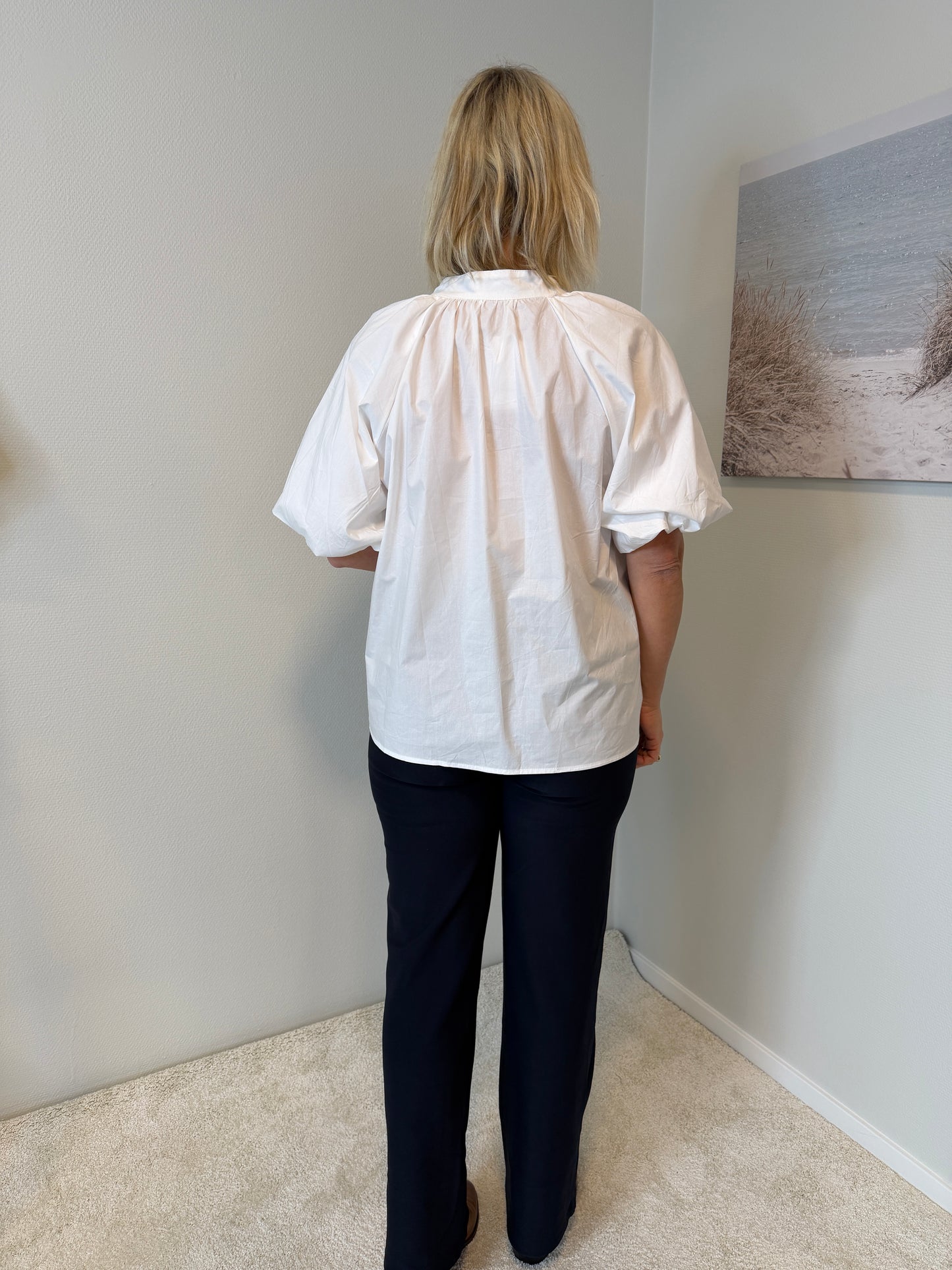Topp Med Ballongärm (White)