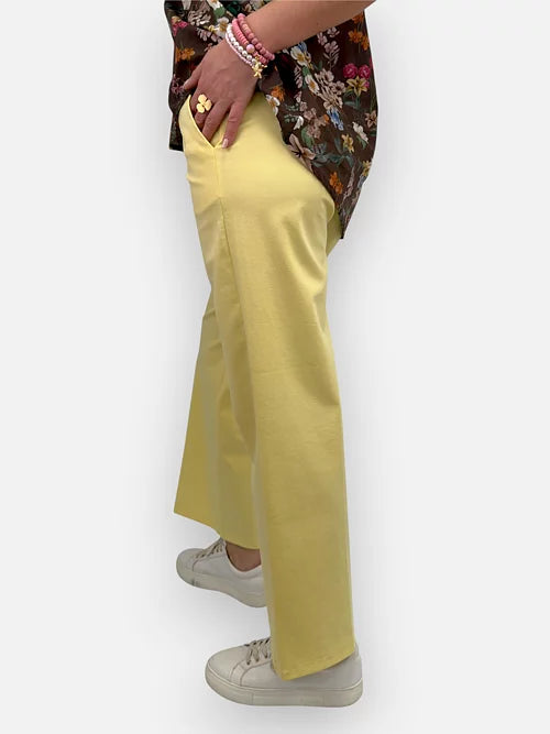Stretchiga Kostymbyxor (Gul)