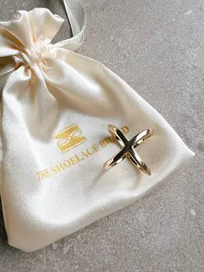 Scarf Ring Cross Gold S (guld)