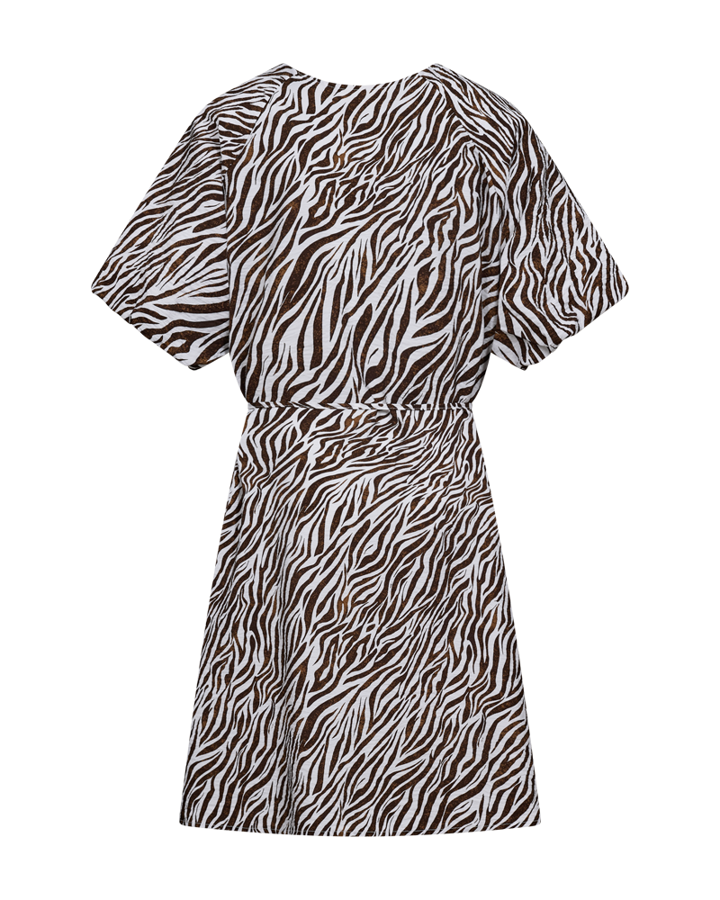 Fqmele-Dress (Brilliant White w. Coffee Bean)