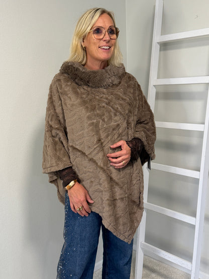 Poncho (Taupe)