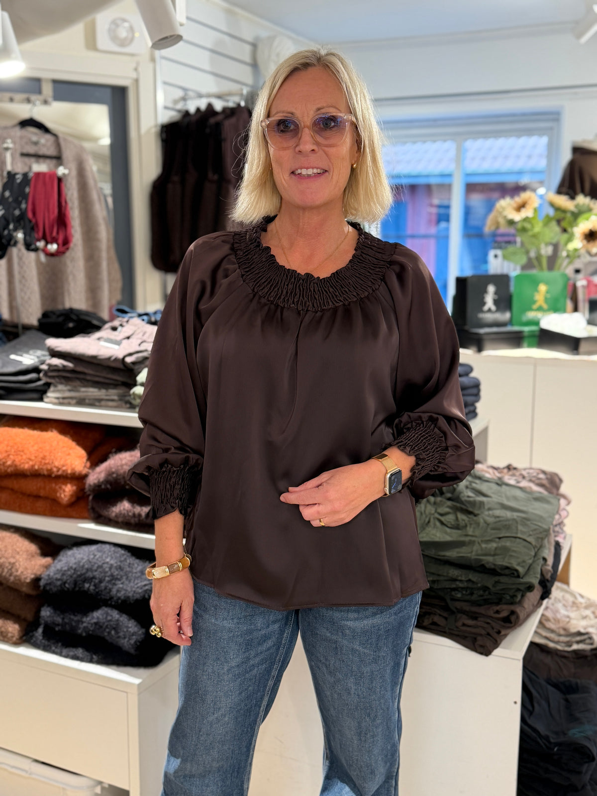 Mdcverona Blouse (Coffee)