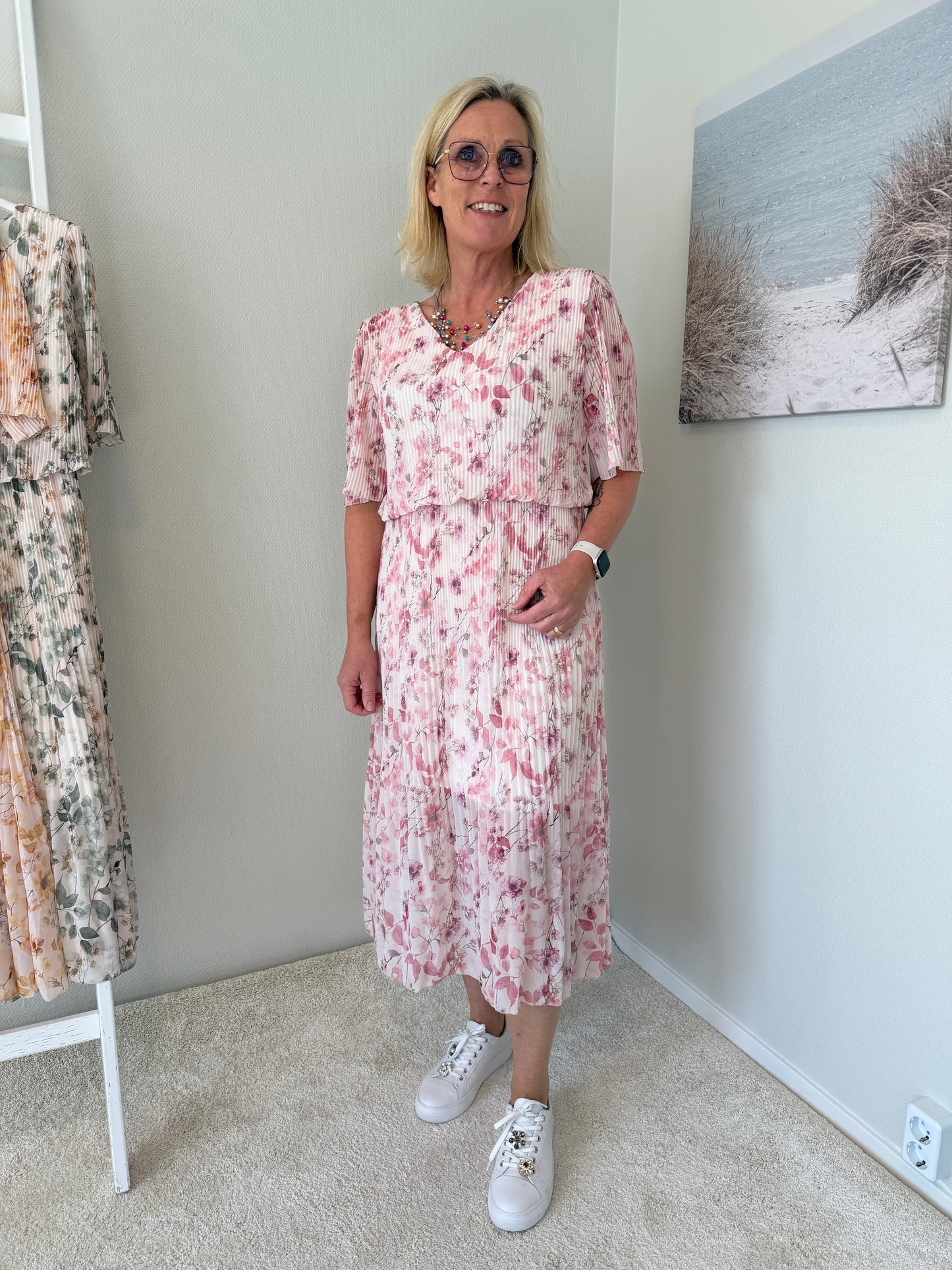 Klänning Print Pink (Pink)