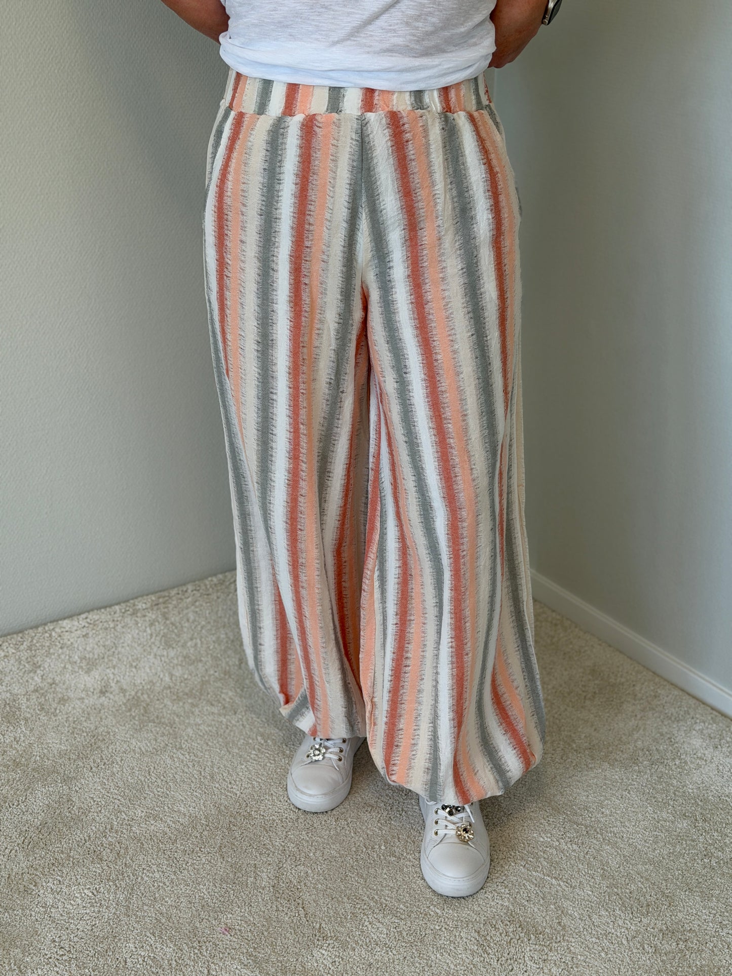 Roma Pant 2-2 Cotton Summer Stripe (Stripe)