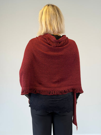 Poncho (Burgundy)