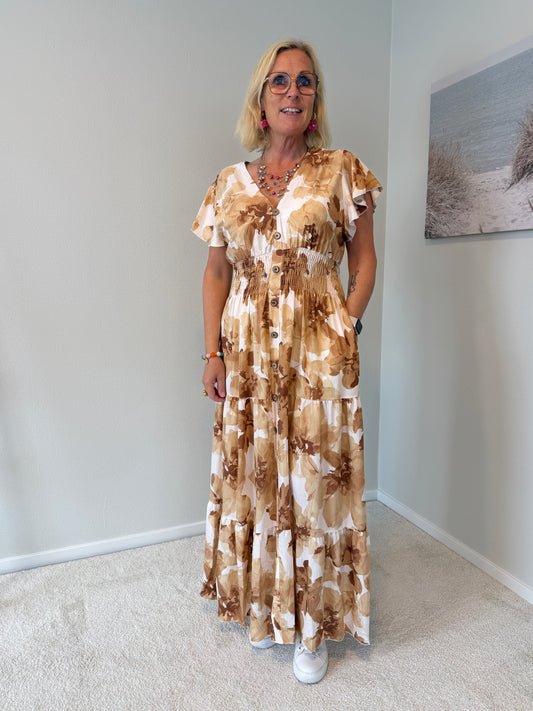 Klänning Lång (Beige)
