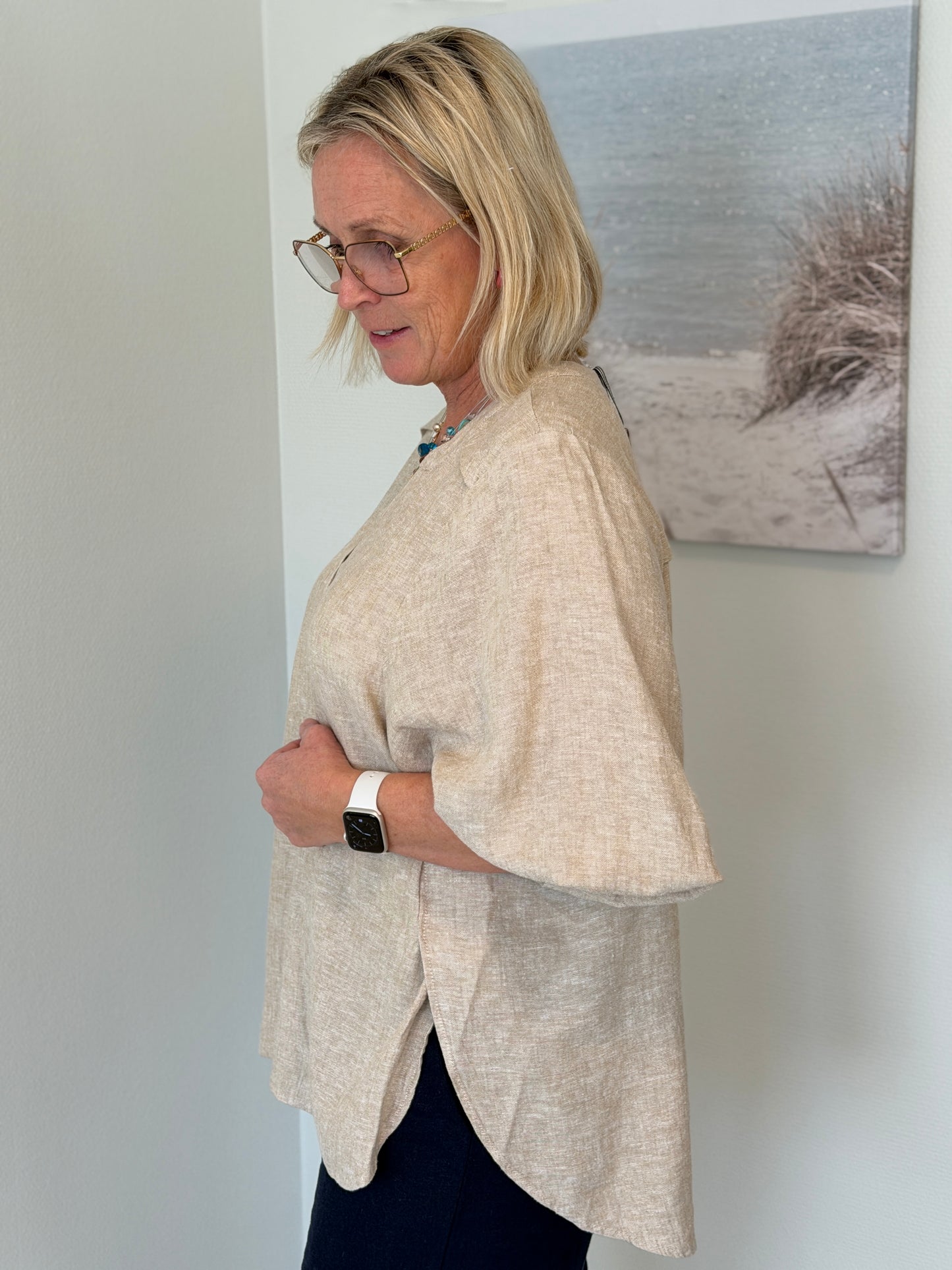 Fqlava-Blouse (Sand melange)