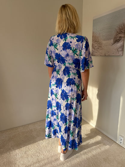 Klänning Kate Blommor (Blå)