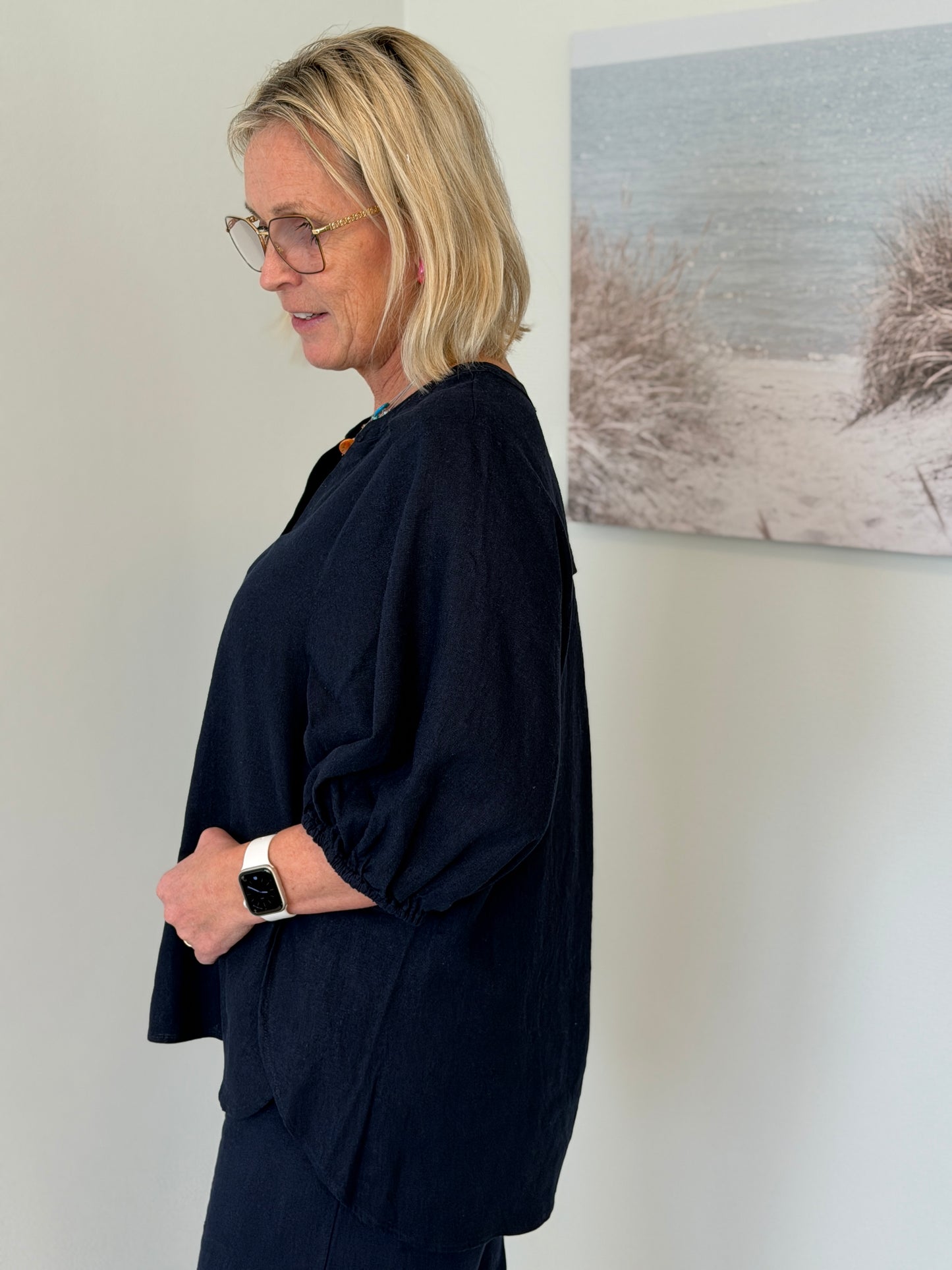 Fqlava-Blouse (Navy Blazer)