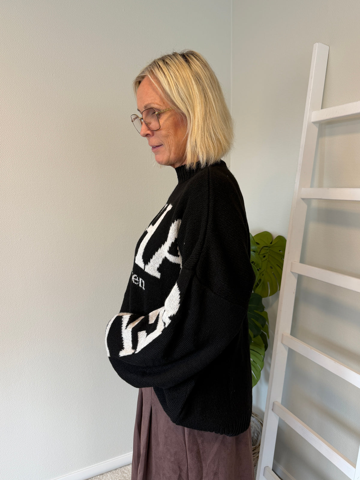 Mdcaria Knit (Black/Beige)
