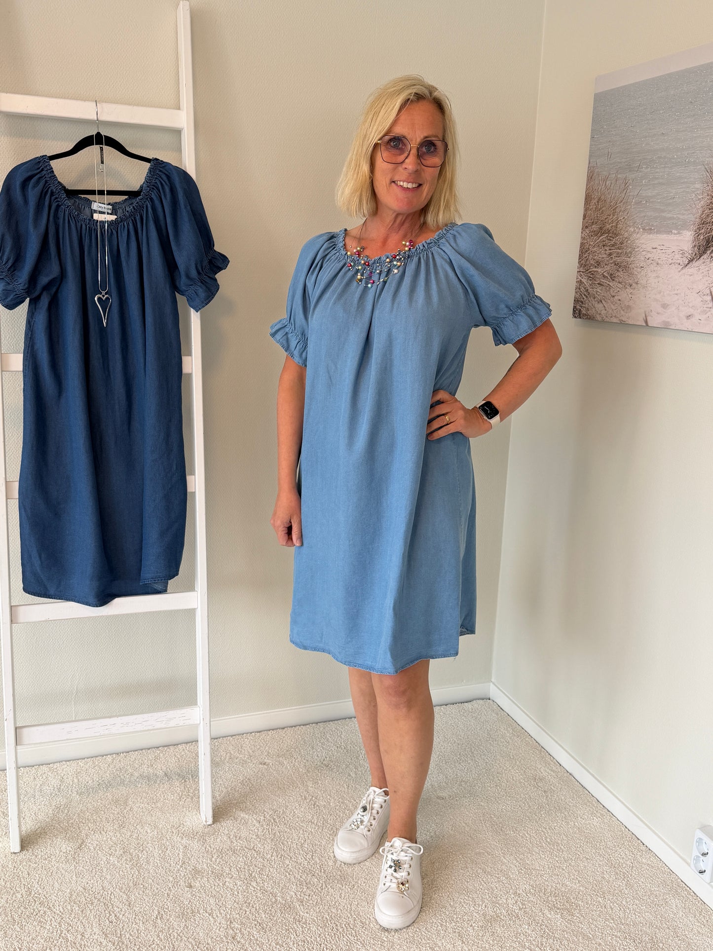Tunika Denimlook Ljus (Ljusdenim)