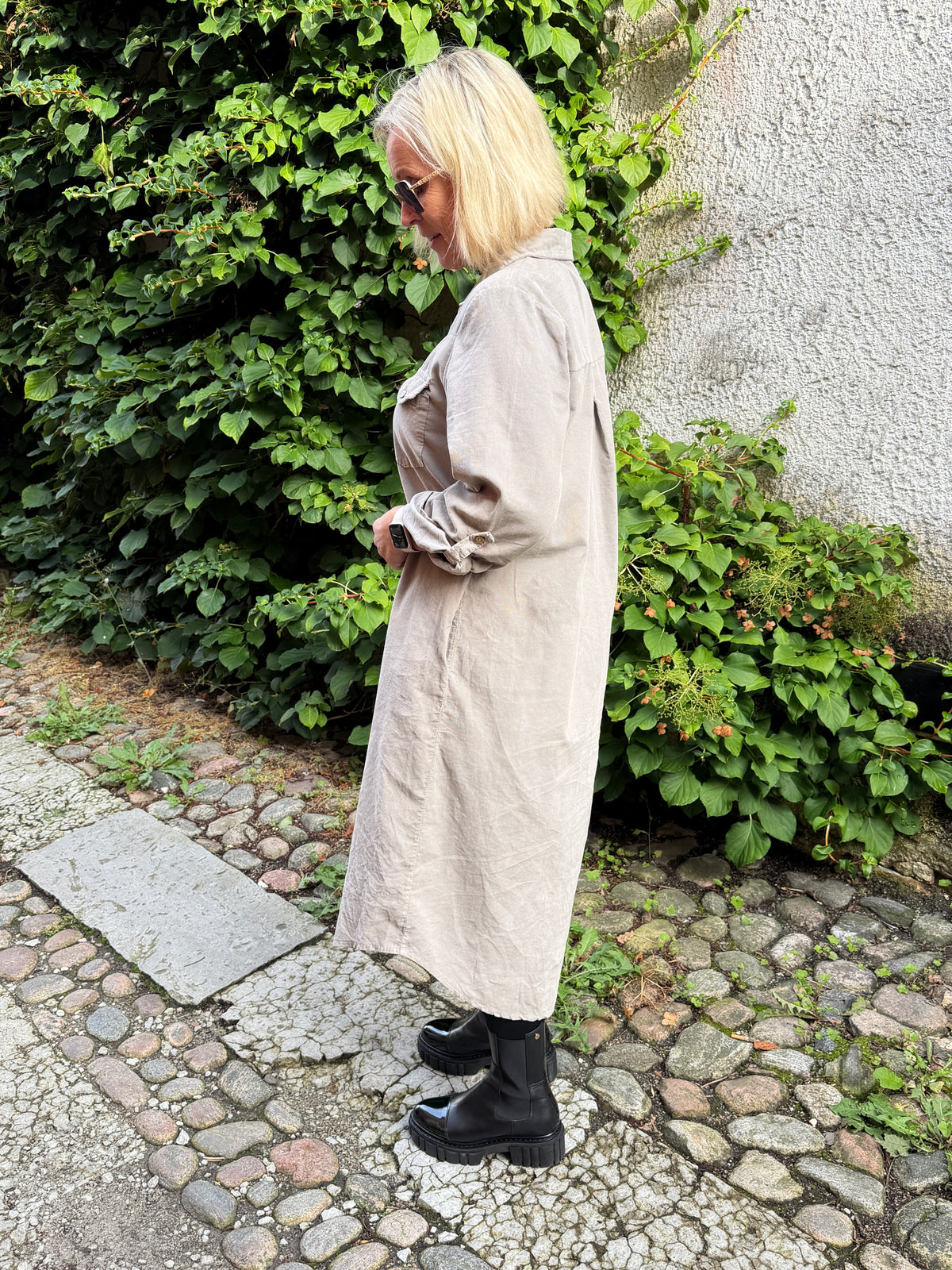 Skjortklänning (Taupe)