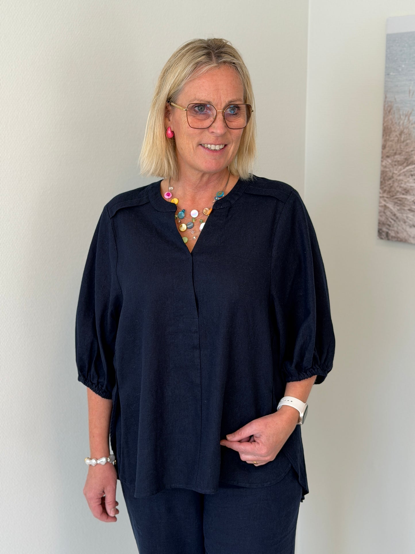 Fqlava-Blouse (Navy Blazer)