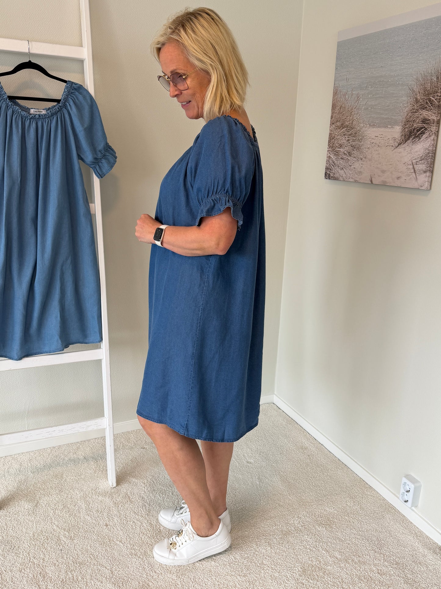 Tunika Denimlook Mörk (Mörkdenim)
