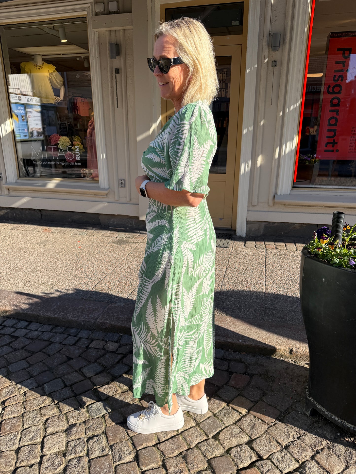 Klänning Kate Blommor (Grön)