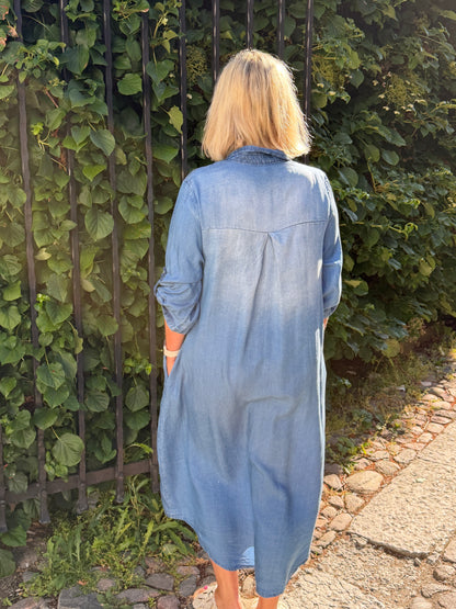 Skjortklänning  Jeans M.Wash (Blå)