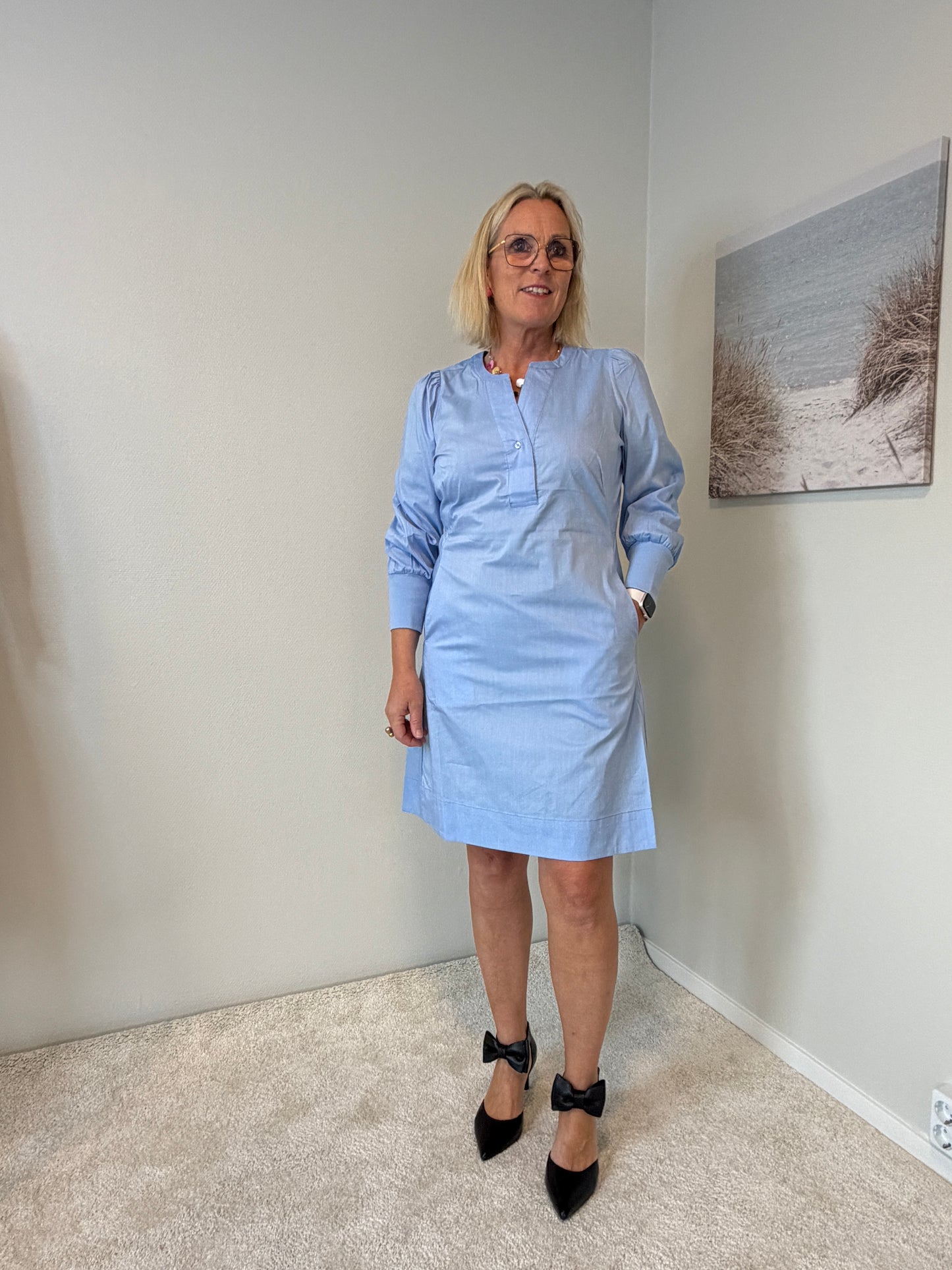 Cukiea Antoinett Rib Dress (Blue)