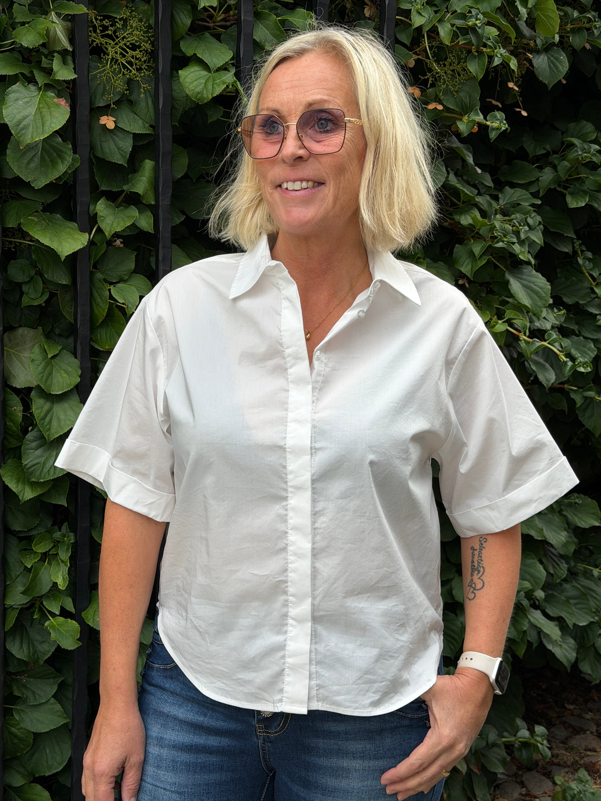 Cudaiva Antoinett Ss Shirt (Spring Gardenia)