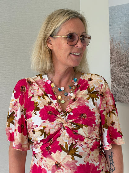Klänning Kate Blommor (Rosa)