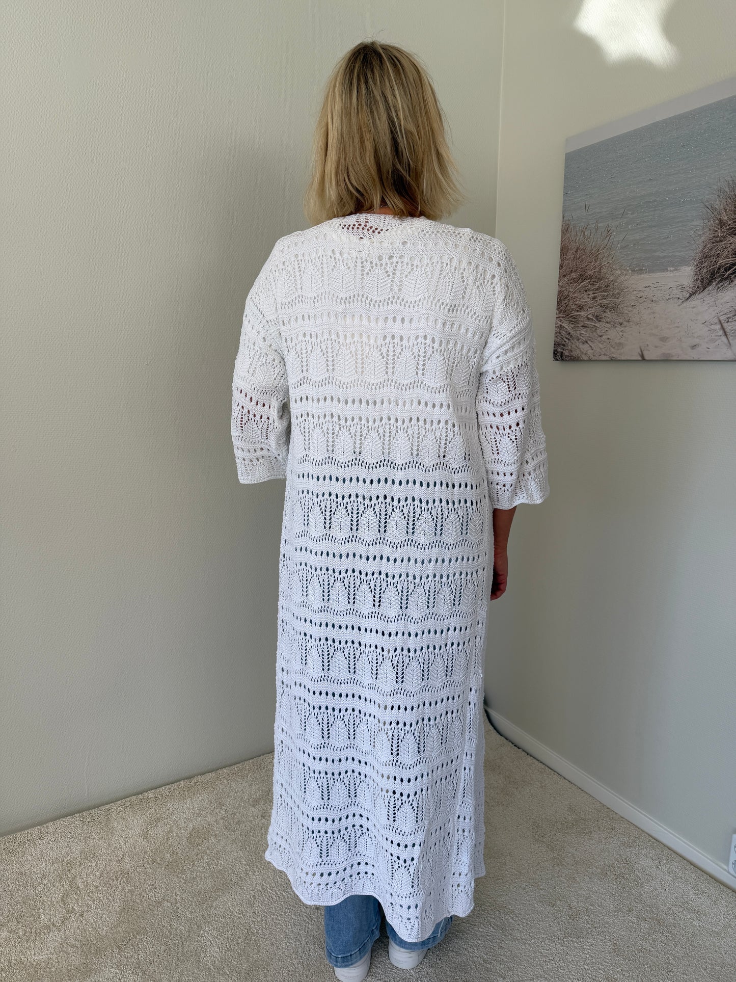 Virkad Kaftan (White)