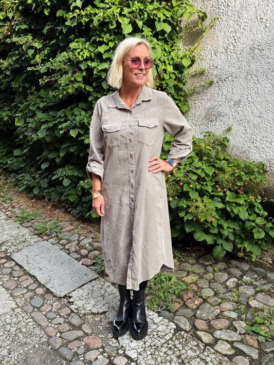 Skjortklänning (Taupe)
