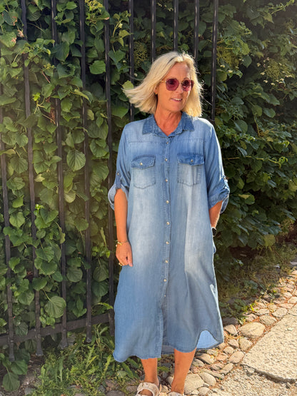 Skjortklänning  Jeans M.Wash (Blå)