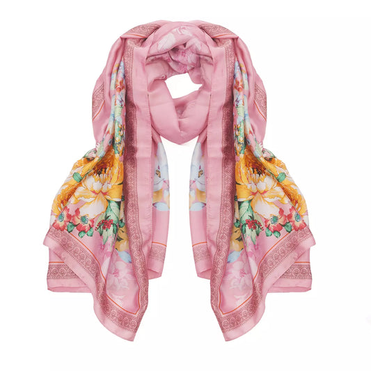 Blommönstrad Sjal (Rosa)