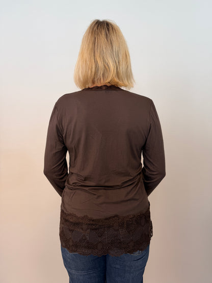 Långärmad Topp Med Spets Cocho (Choco)