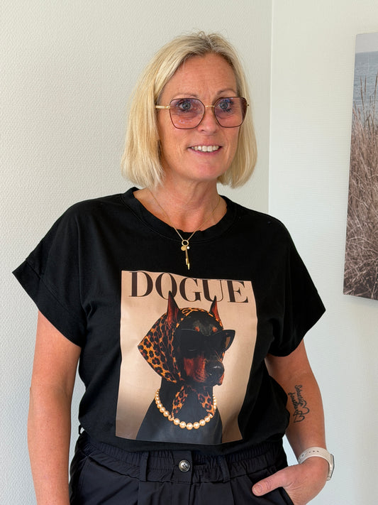 Irma T-Shirt Dobermannn Coffee (Svart)
