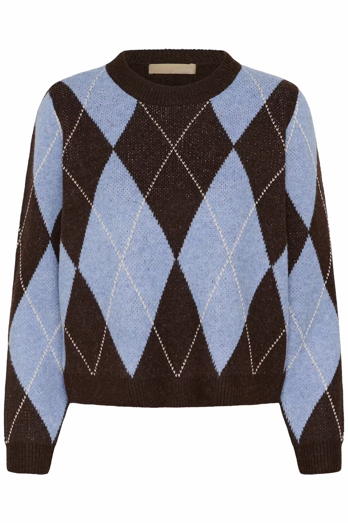Cuargyle Pullover (Brown)