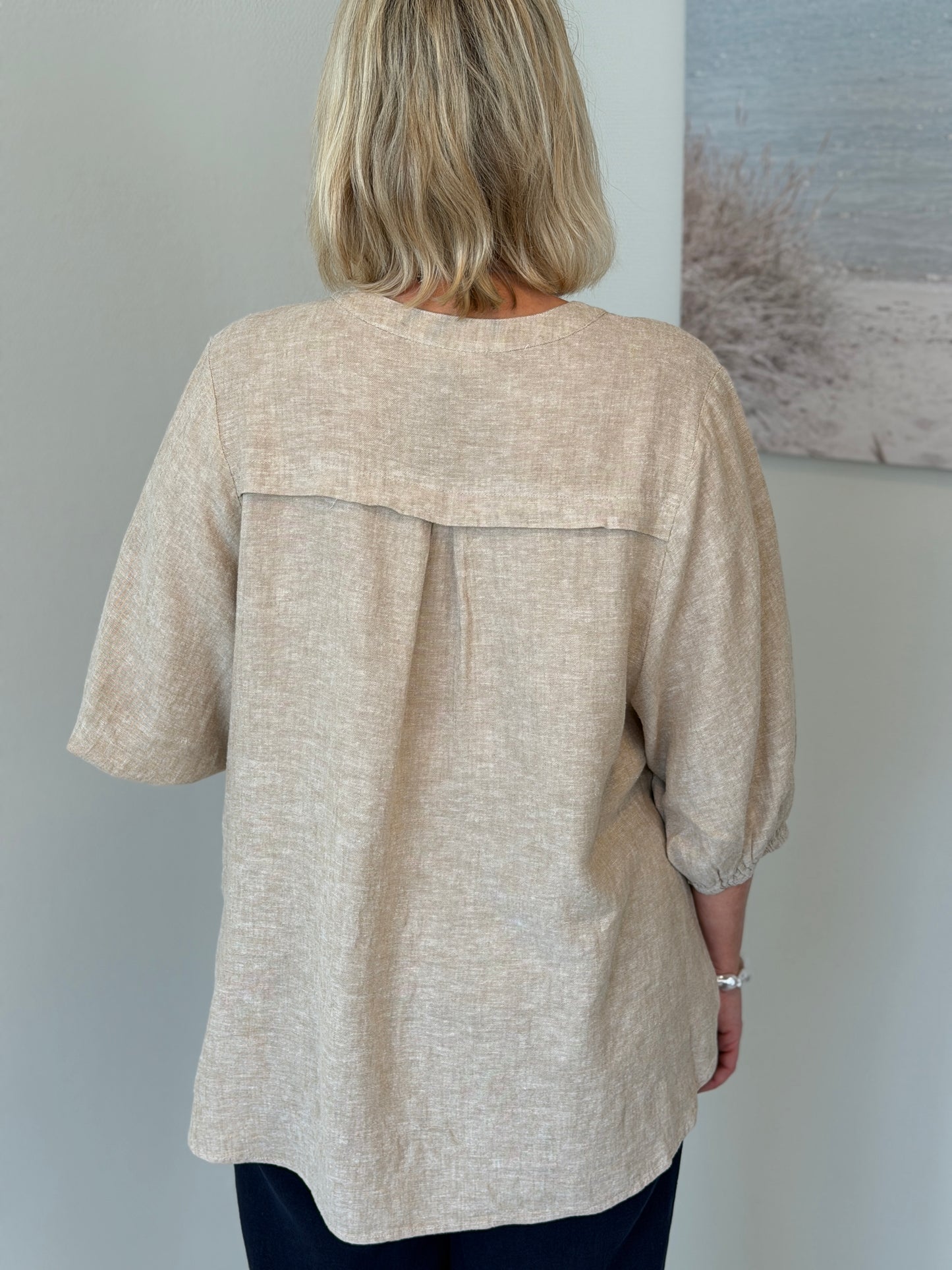 Fqlava-Blouse (Sand melange)