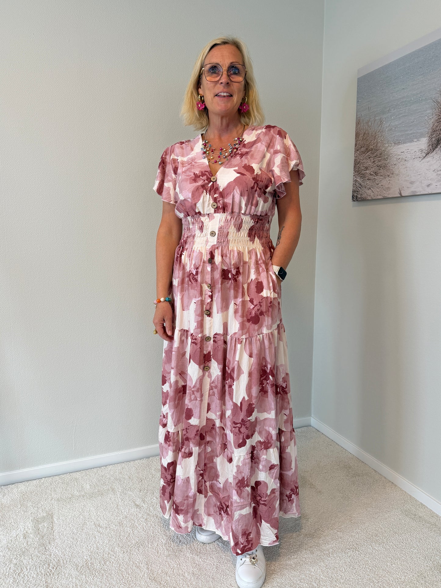 Klänning Lång (Rosa)