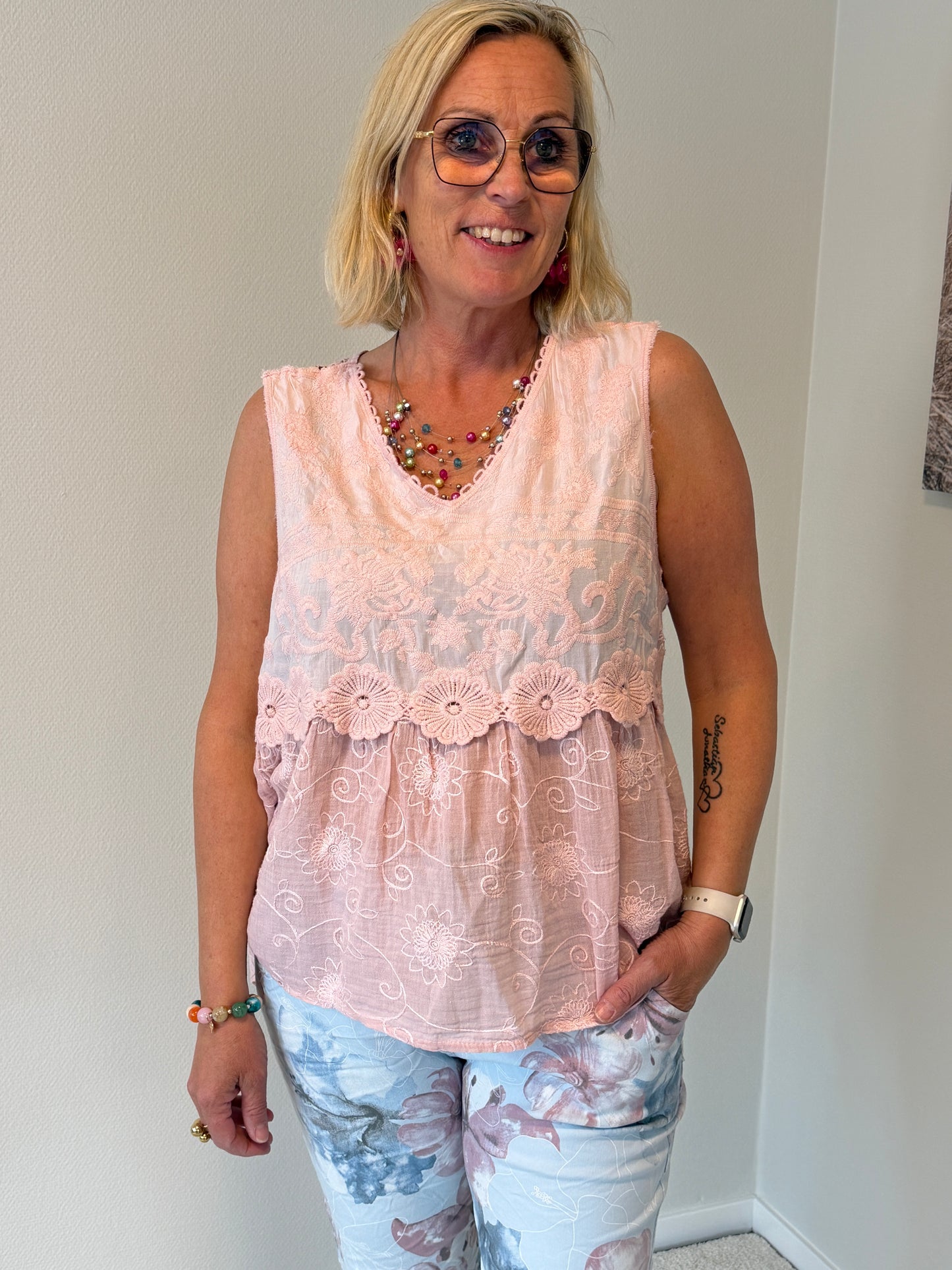 Spetslinne (Pink)