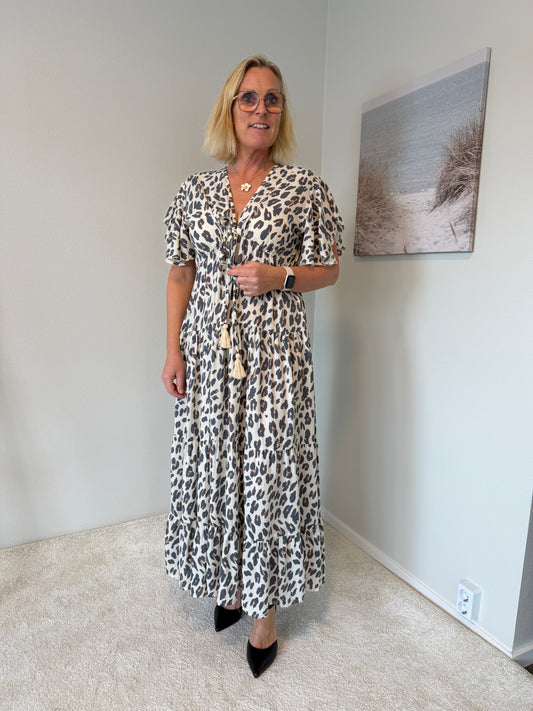 Bao Bao Dress (Leopard  Cream)