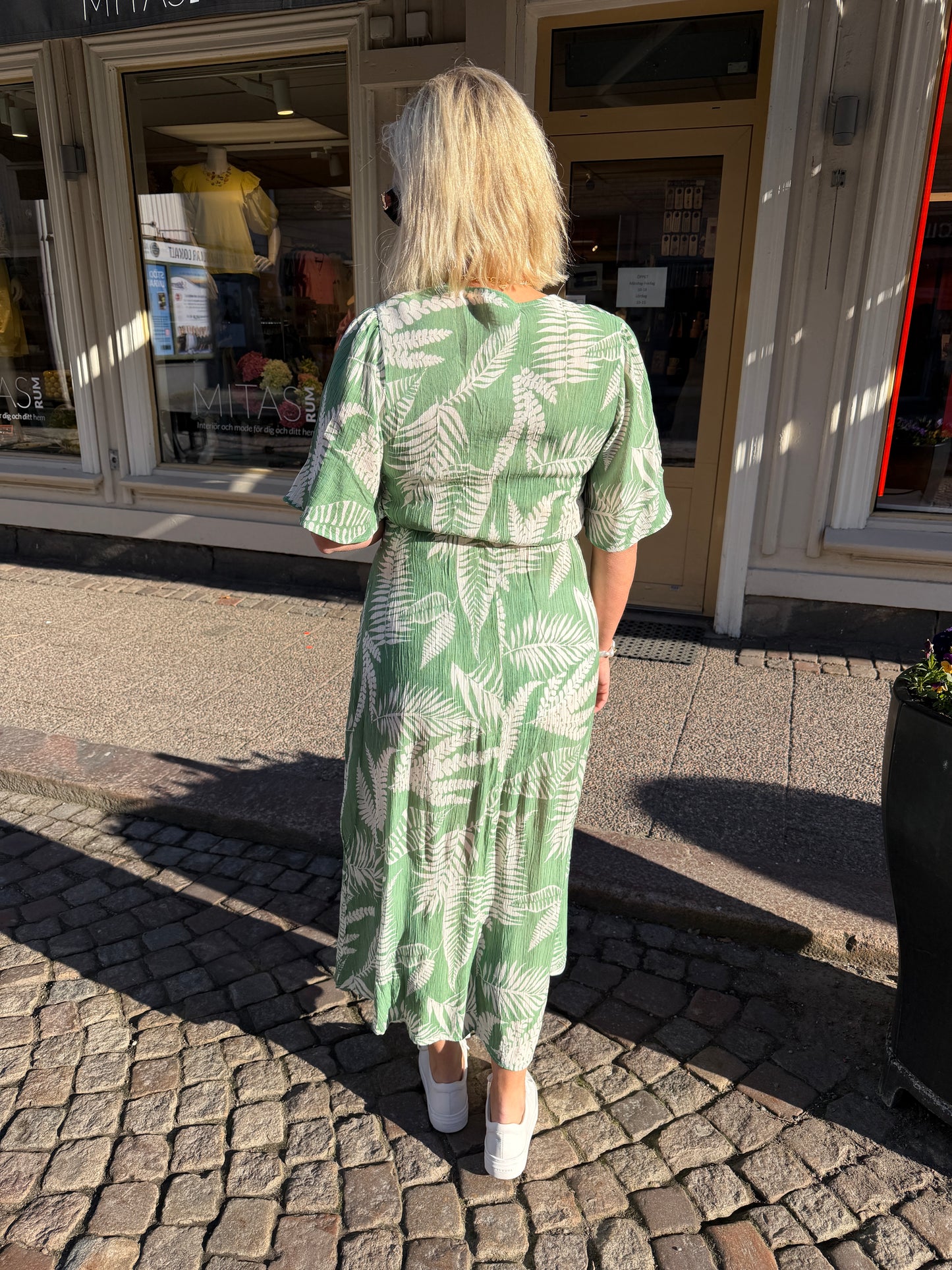 Klänning Kate Blommor (Grön)