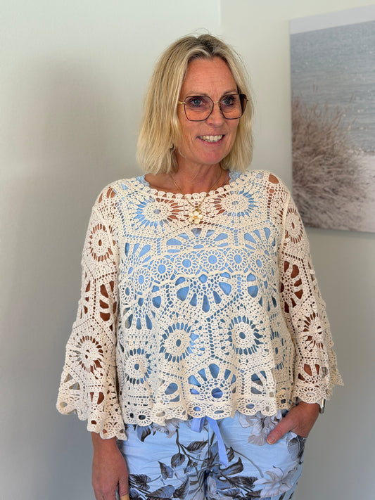 Virkad Topp Os Stone (Ljus)