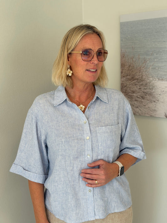 Fqlava-Shirt (Ultramarine w. Star Off-White)