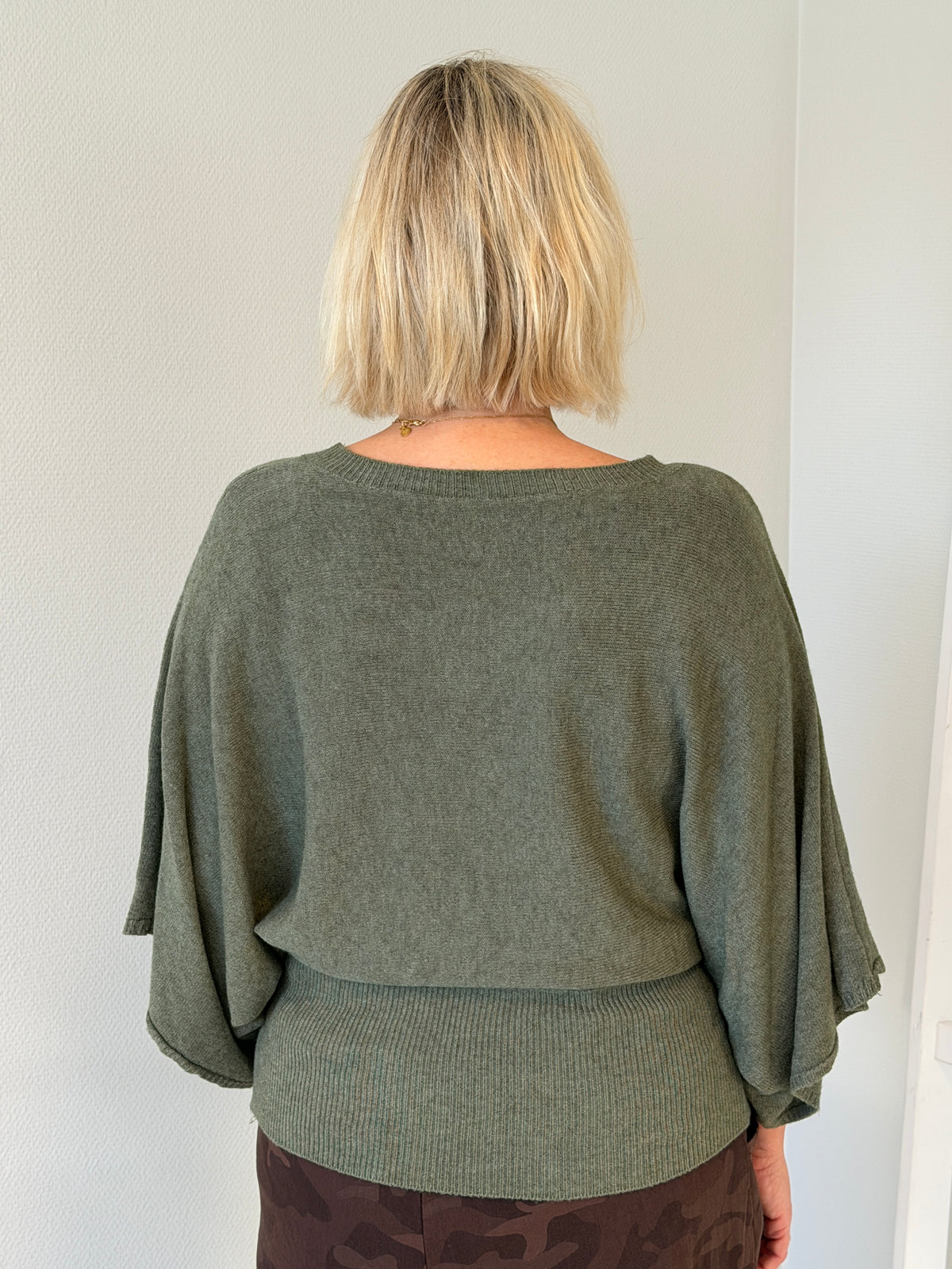Stickad Tröja (KHAKI)