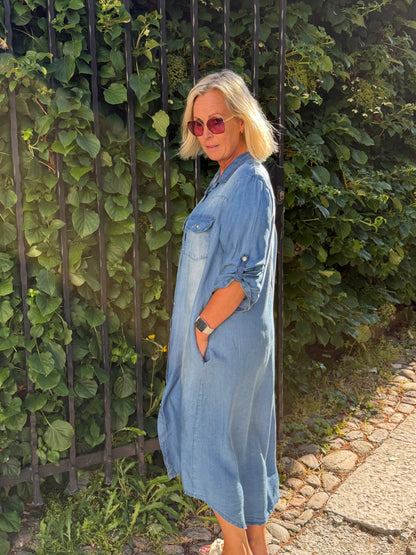Skjortklänning  Jeans M.Wash (Blå)