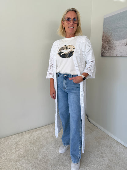 Virkad Kaftan (White)