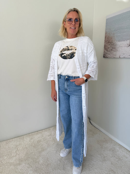 Virkad Kaftan (White)