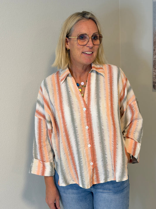 Stockholm Shirt 2-2 Cotton Summer Stripe (Stripe)