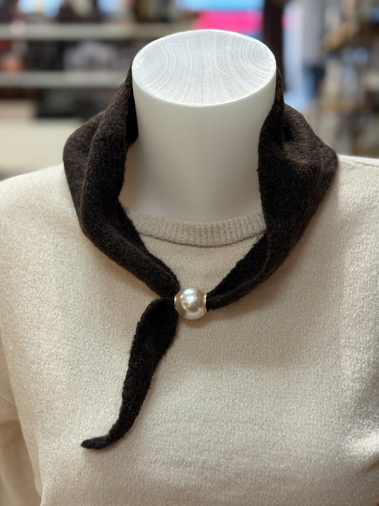 Stickad Magnetsjal (Brown)