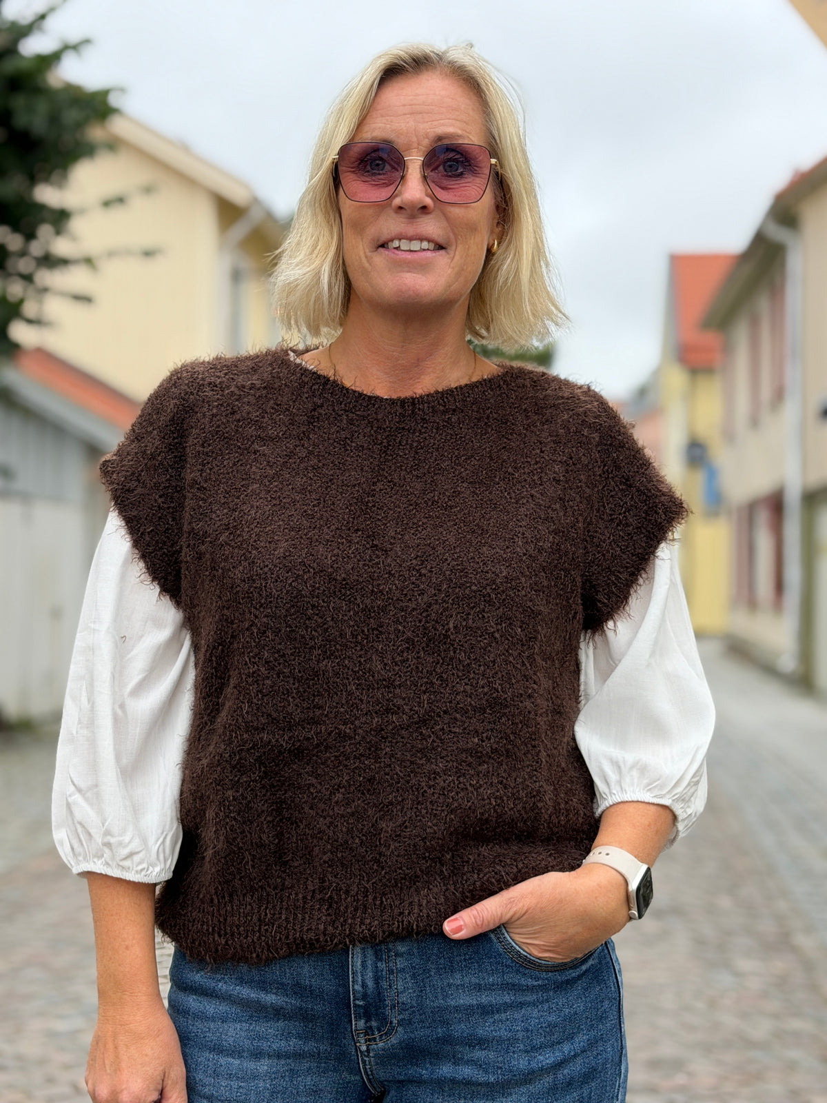 Mdclaya Knit Vest (Marone)